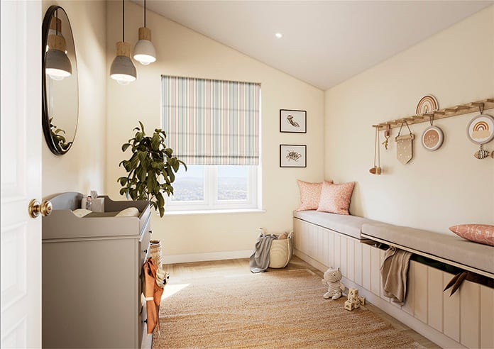The British Stripe Co. Elizabeth, Brighton No.1 - Roman Blind - Image 6